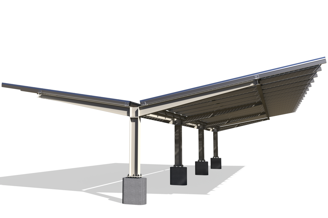 Y-Shape offers maximum solar panels and bifacial gains per column