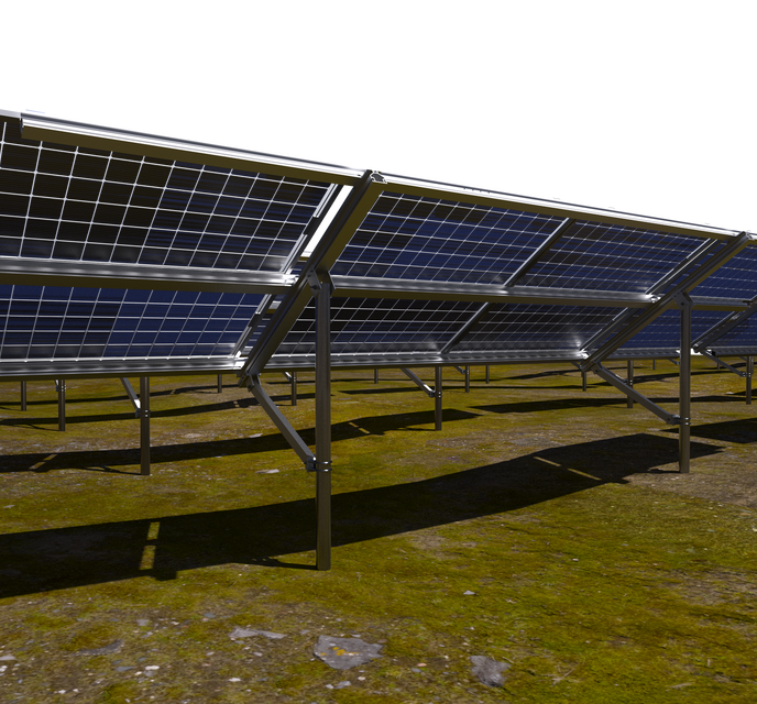 Ground Mount - PV Mounting System | Opsun Bifacial PV Racking